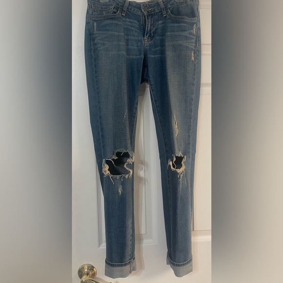 Jessica Simpson Distressed Blue Jeans - Picture 1 of 3